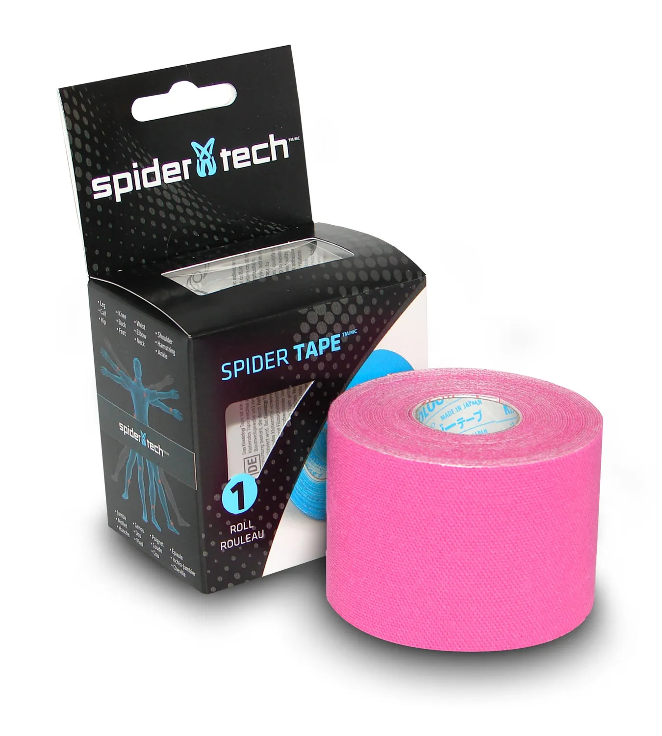 SpiderTech Nitto Denko Single Roll kinesiologitape beige rull