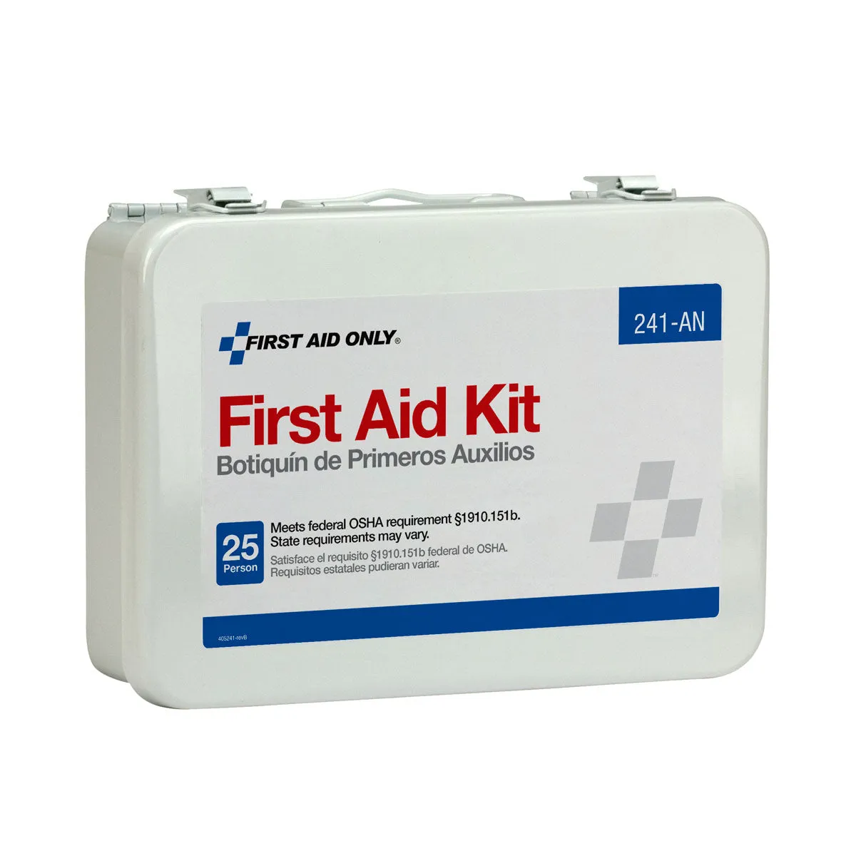 First Aid Only 16 førstehjelpsskrin metall 103 deler 25 pers