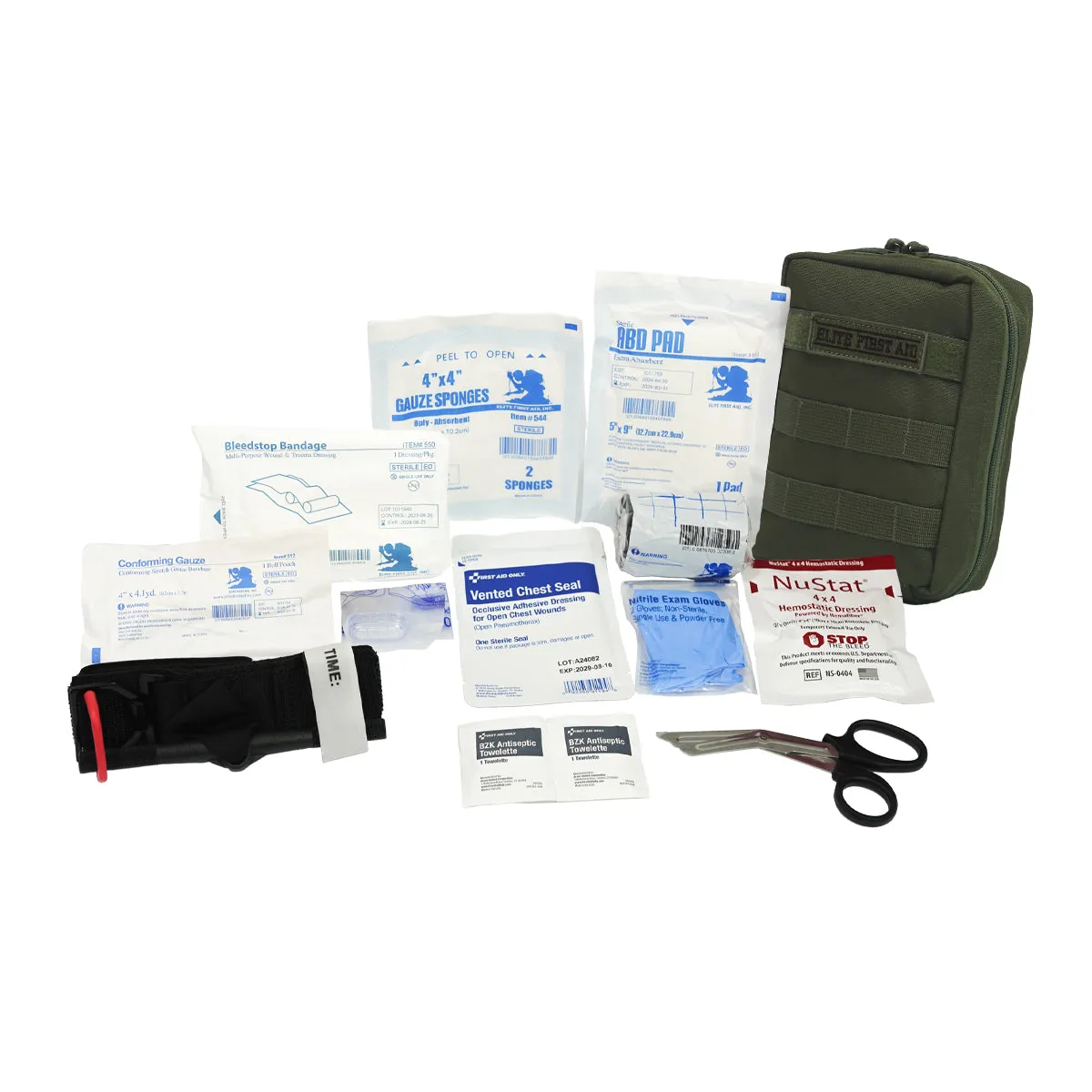 First Aid Only Tactical IFAK Advanced førstehjelpssett olivengrønn blødningskontroll