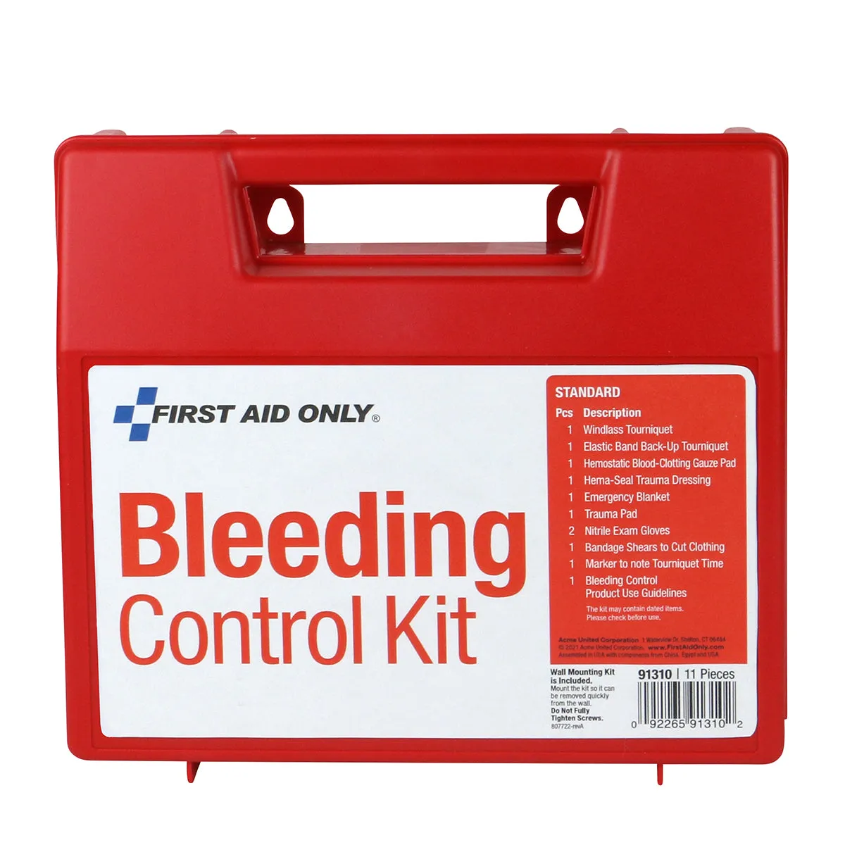 First Aid Only Bleeding Control Wall Station blødningsstasjon vegg