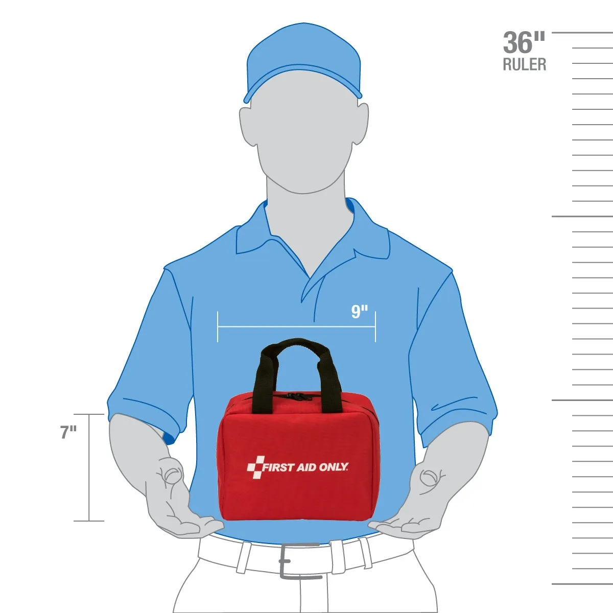 First Aid Only 25 Person Bulk førstehjelpsskrin myk veske ANSI A