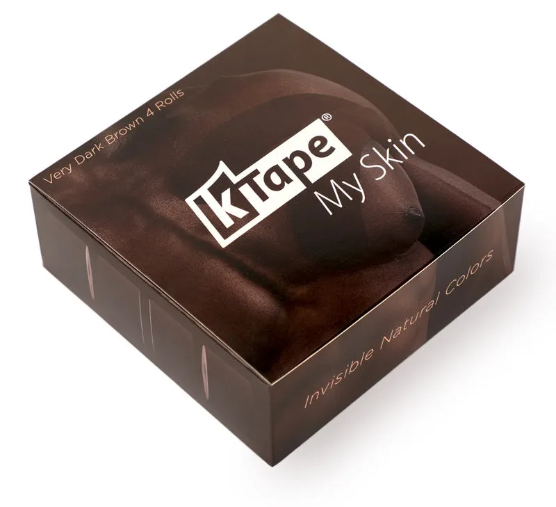 K-Tape My Skin Very Dark Brown kinesiologitape 4 x 5 m hudfarget