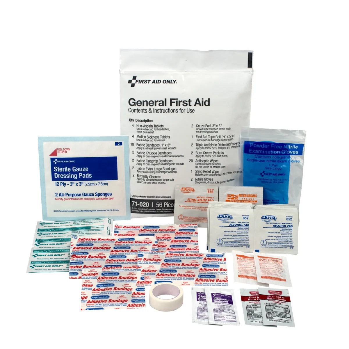 First Aid Only Essentials Triage førstehjelpssett 58 deler