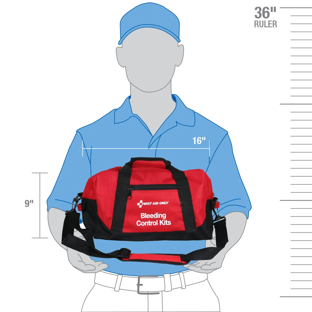 First Aid Only Bleeding Control Multiple Victim førstehjelpsbag 4 sett
