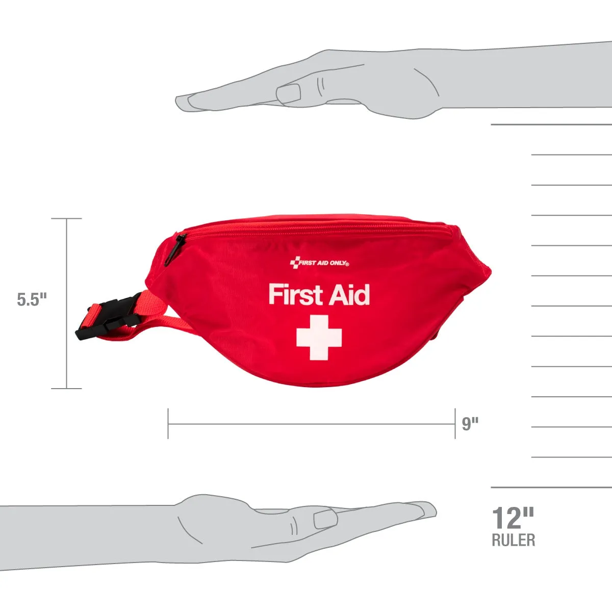 First Aid Only Fanny Pack førstehjelpssett stoff mageveske