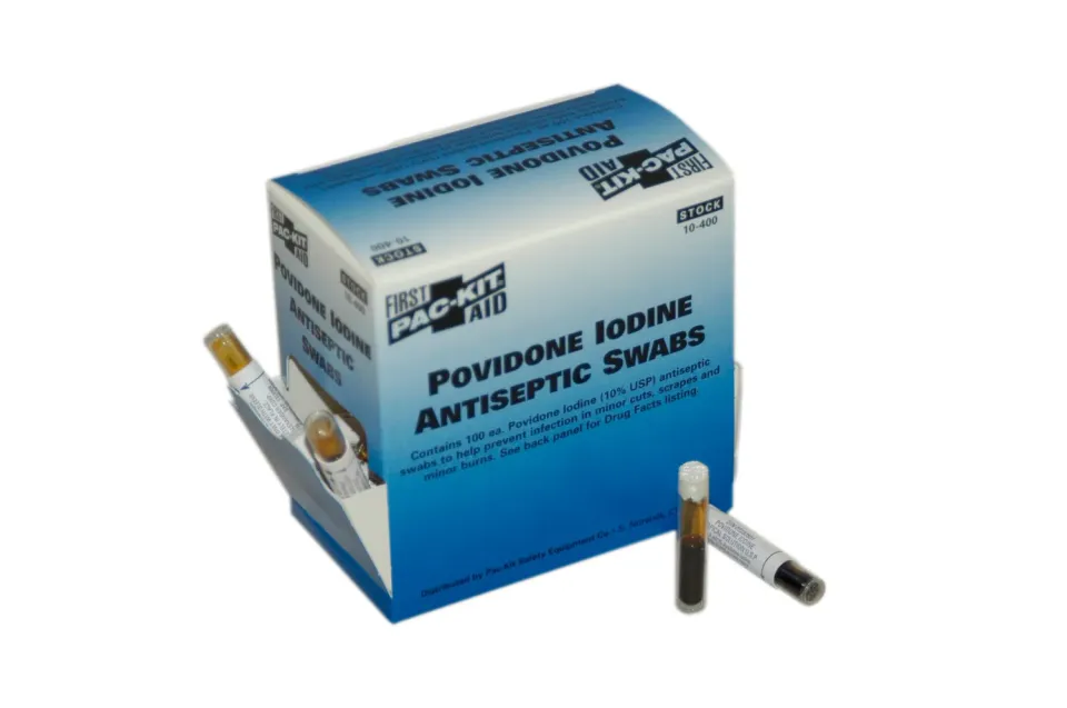First Aid Only Povidone Iodine antiseptikpinne 100 stk jod