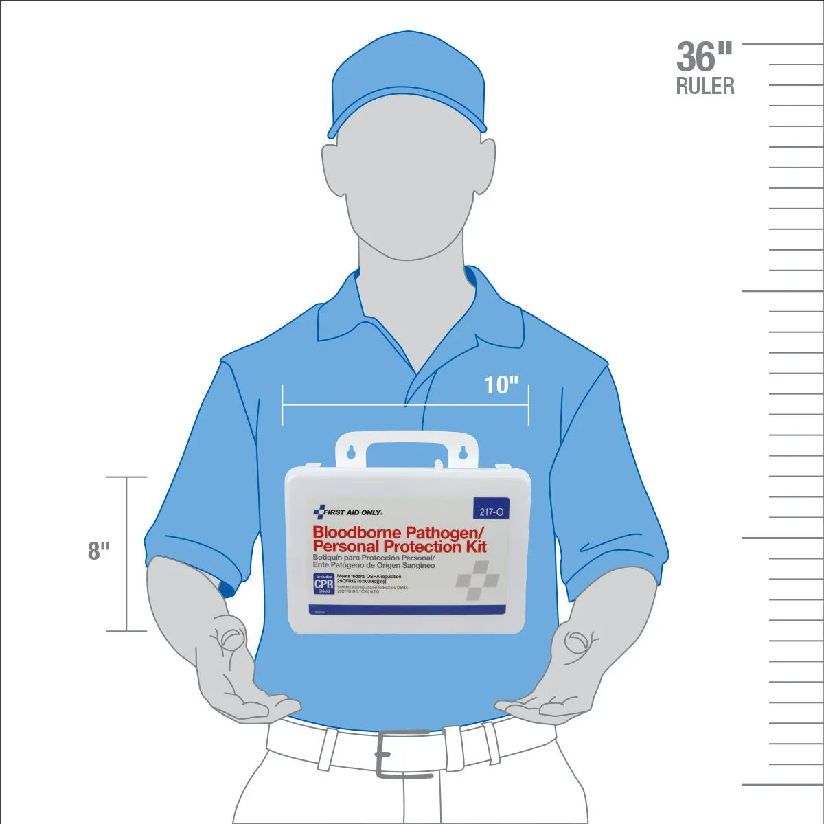 First Aid Only BBP smittevernsett 26 deler plastkoffert