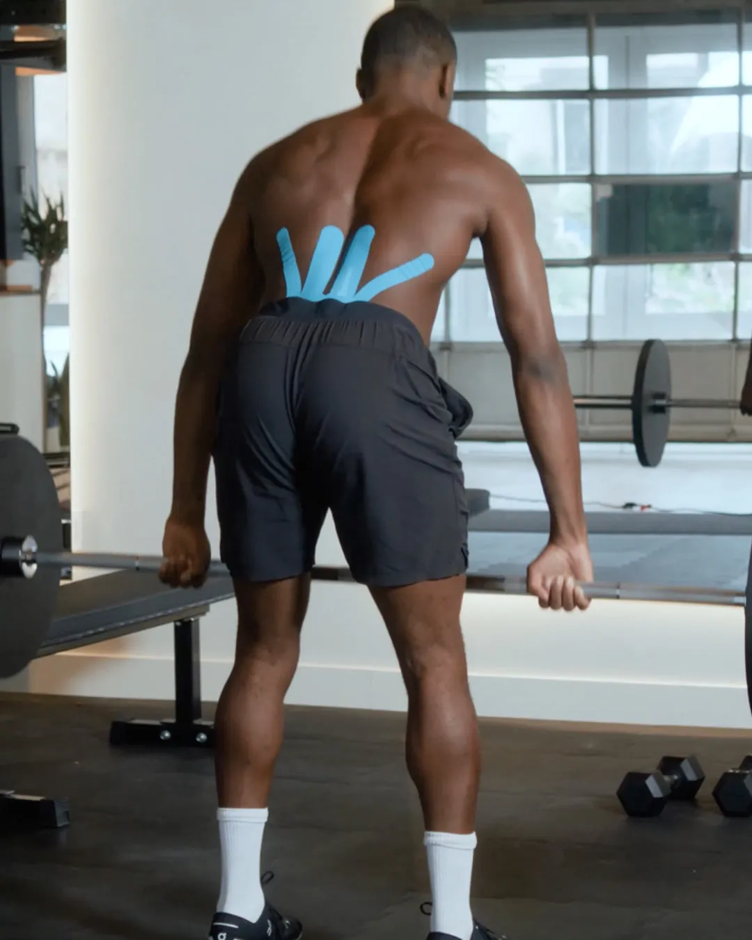SpiderTech Pro Lower Back ryggtape blå 2 stk korsrygg
