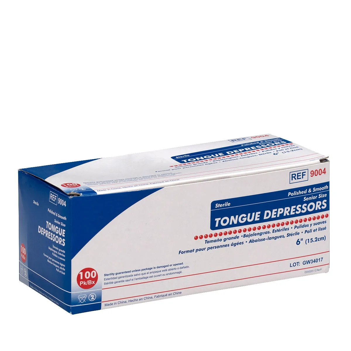 First Aid Only tungespatel steril 15 cm 100 stk glatt