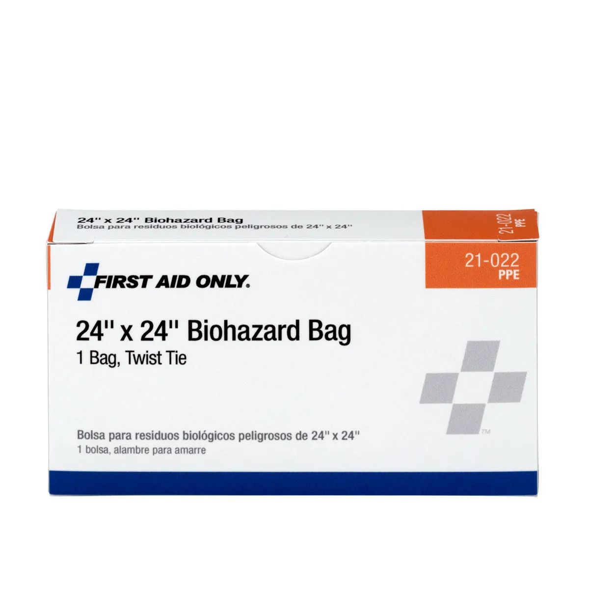 First Aid Only Biohazard Bag 24x24 smittepose 1 stk rød