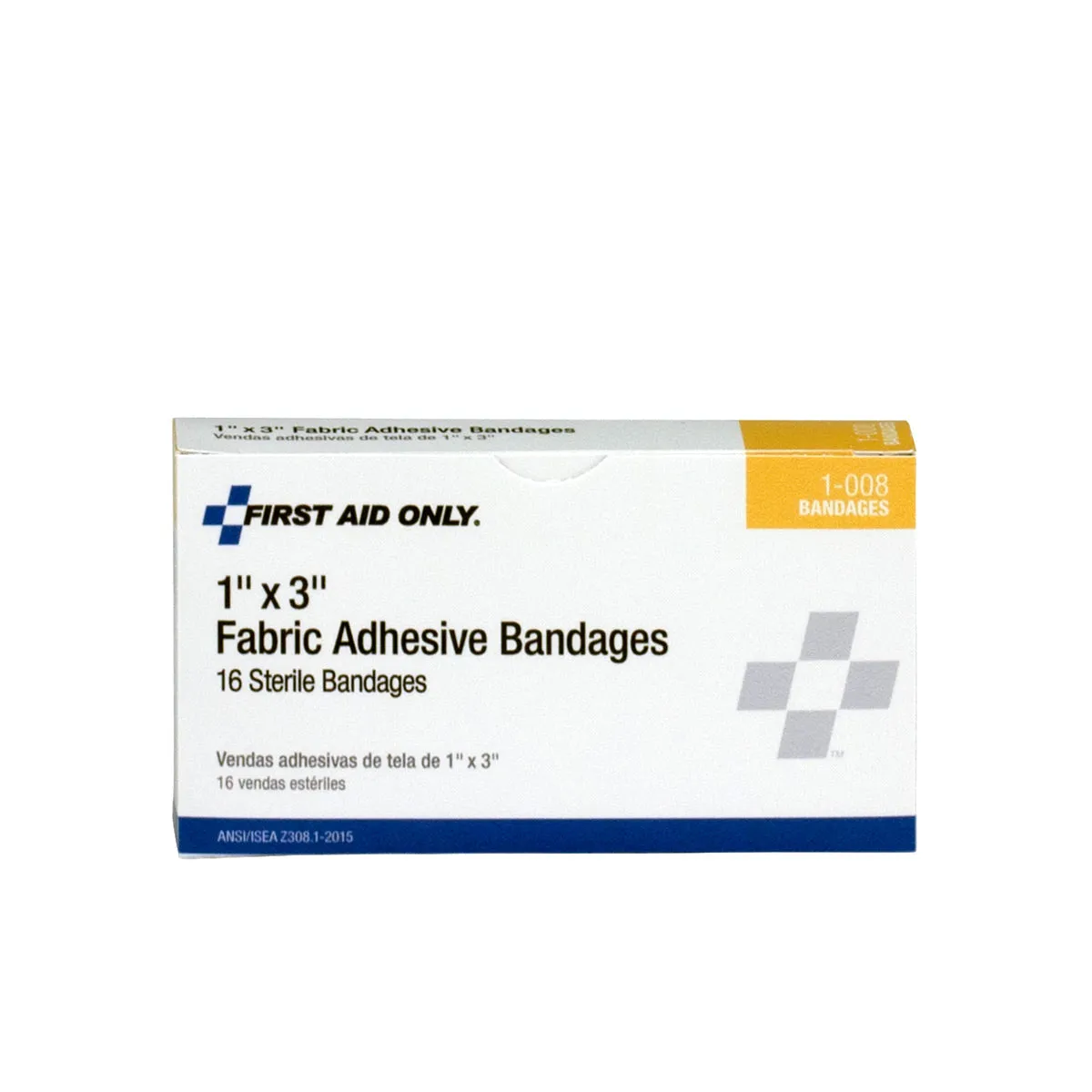 First Aid Only 1x3" stoffplaster 16-pk fleksibelt