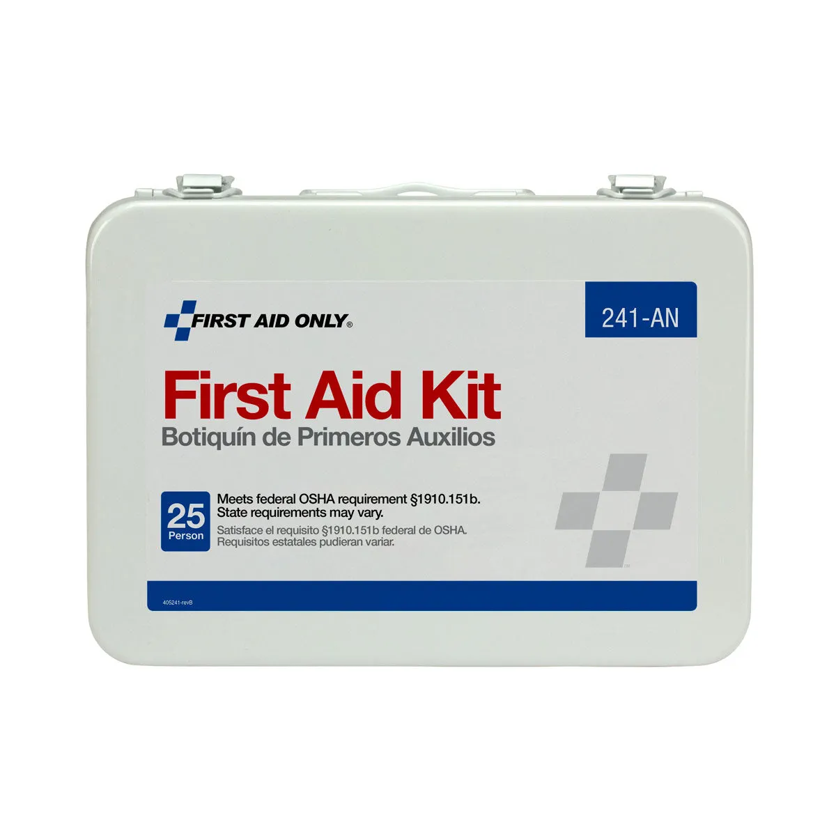 First Aid Only 16 førstehjelpsskrin metall 103 deler 25 pers