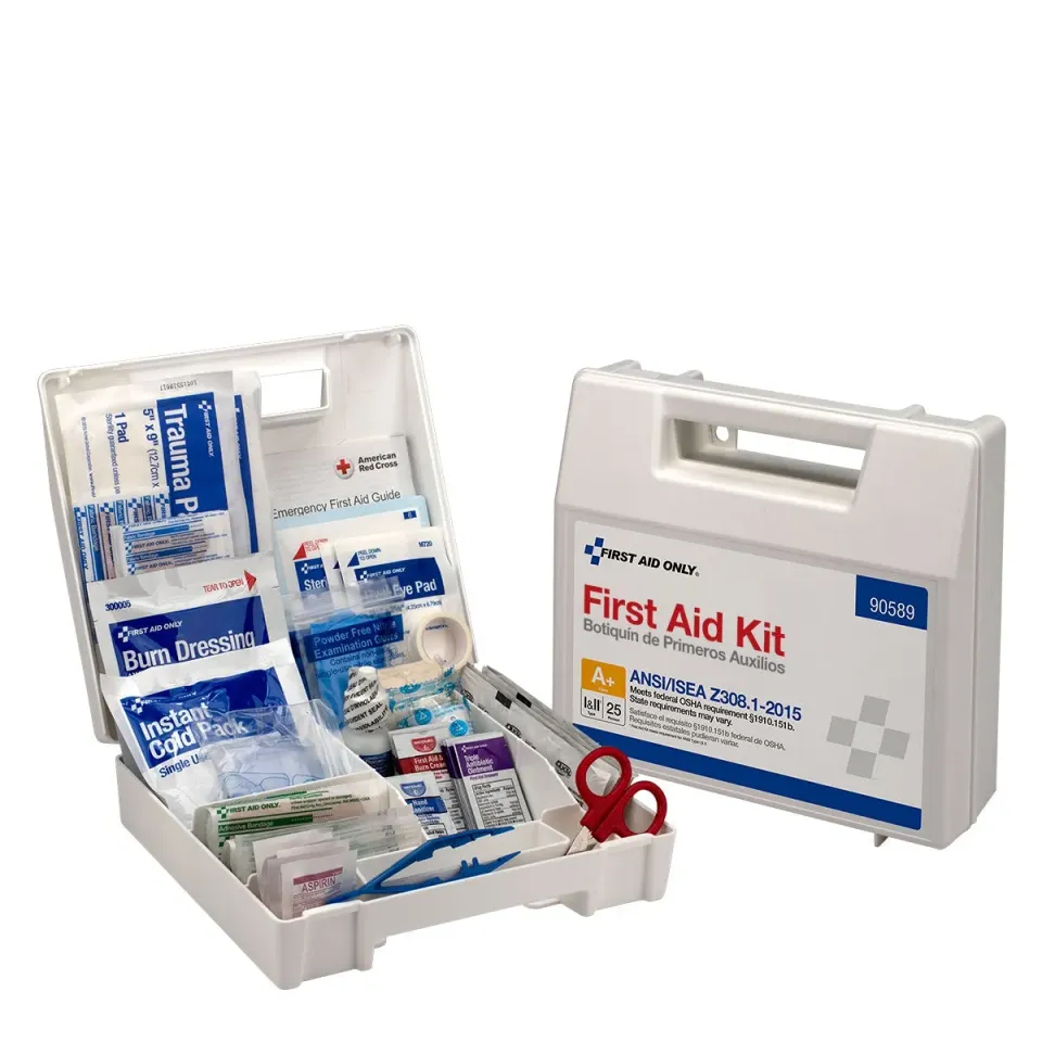 First Aid Only 25 Person førstehjelpsskrin plast 141 deler