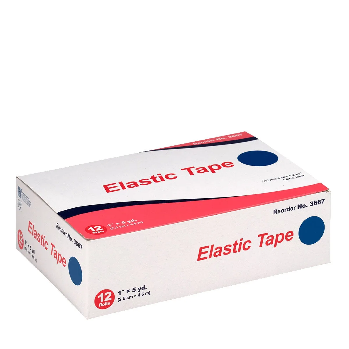 First Aid Only Elastic Tape elastisk tape 2,5cm 12-pk lateksfri