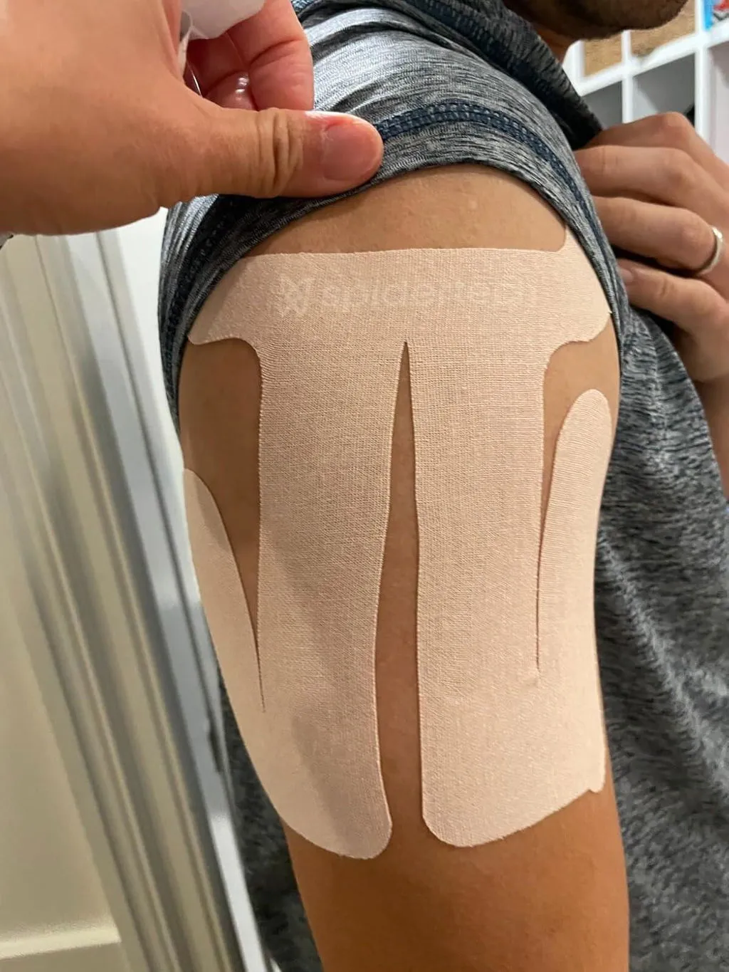 SpiderTech Pro Postural kinesiologitape blå 2-pakning holdning