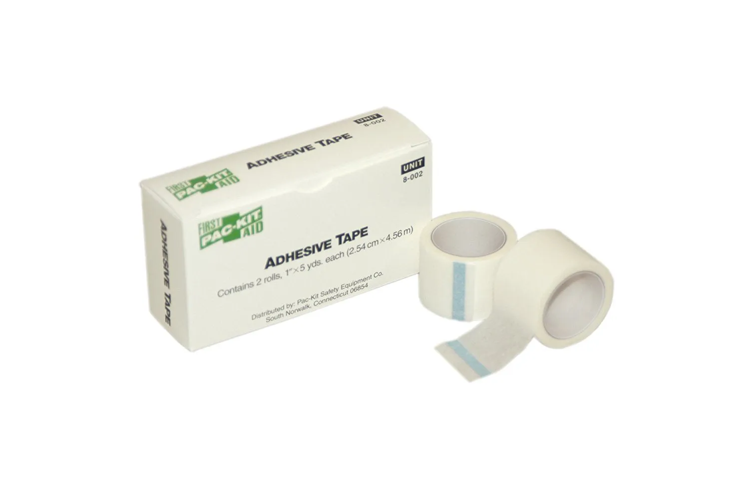 First Aid Only medisinsk teip 4,6m x 2,5cm 2-pakning hudvennlig