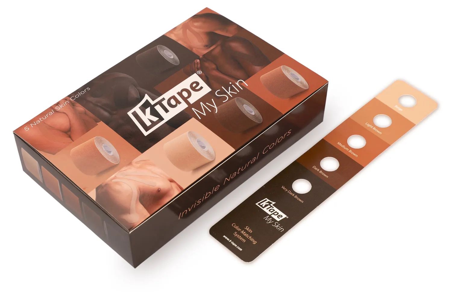 K-Tape My Skin Mixed Colors kinesiologitape 5 x 5 m hudtoner