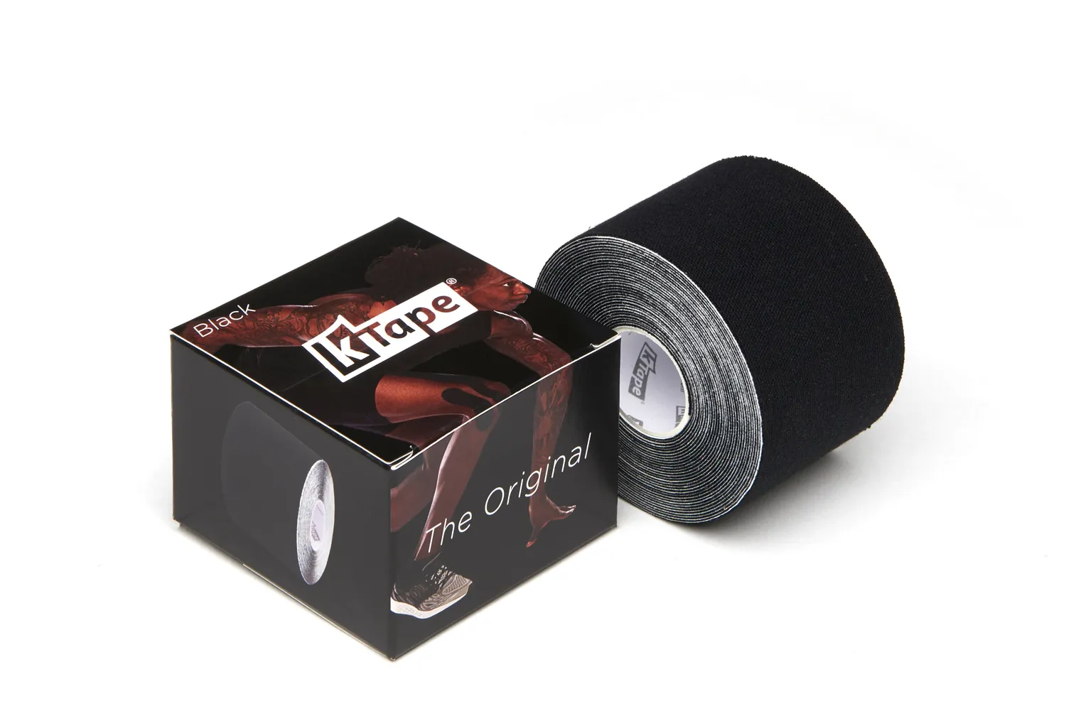 K-Tape Black kinesiologitape svart 5 m lateksfri