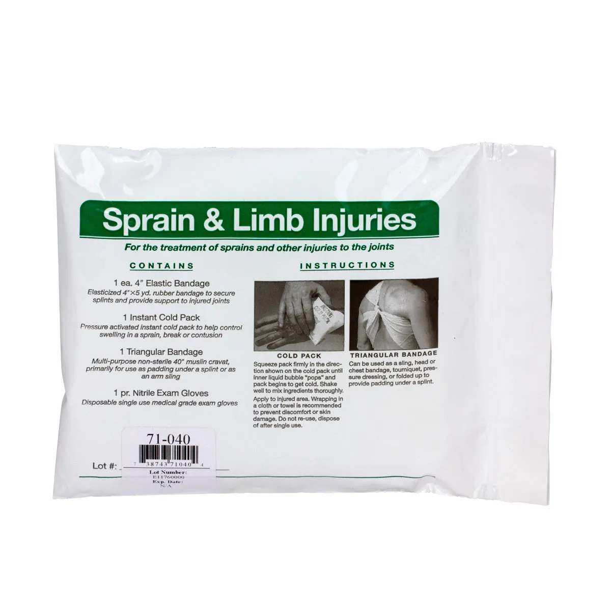 First Aid Only Triage forstuingssett 5 deler overvining