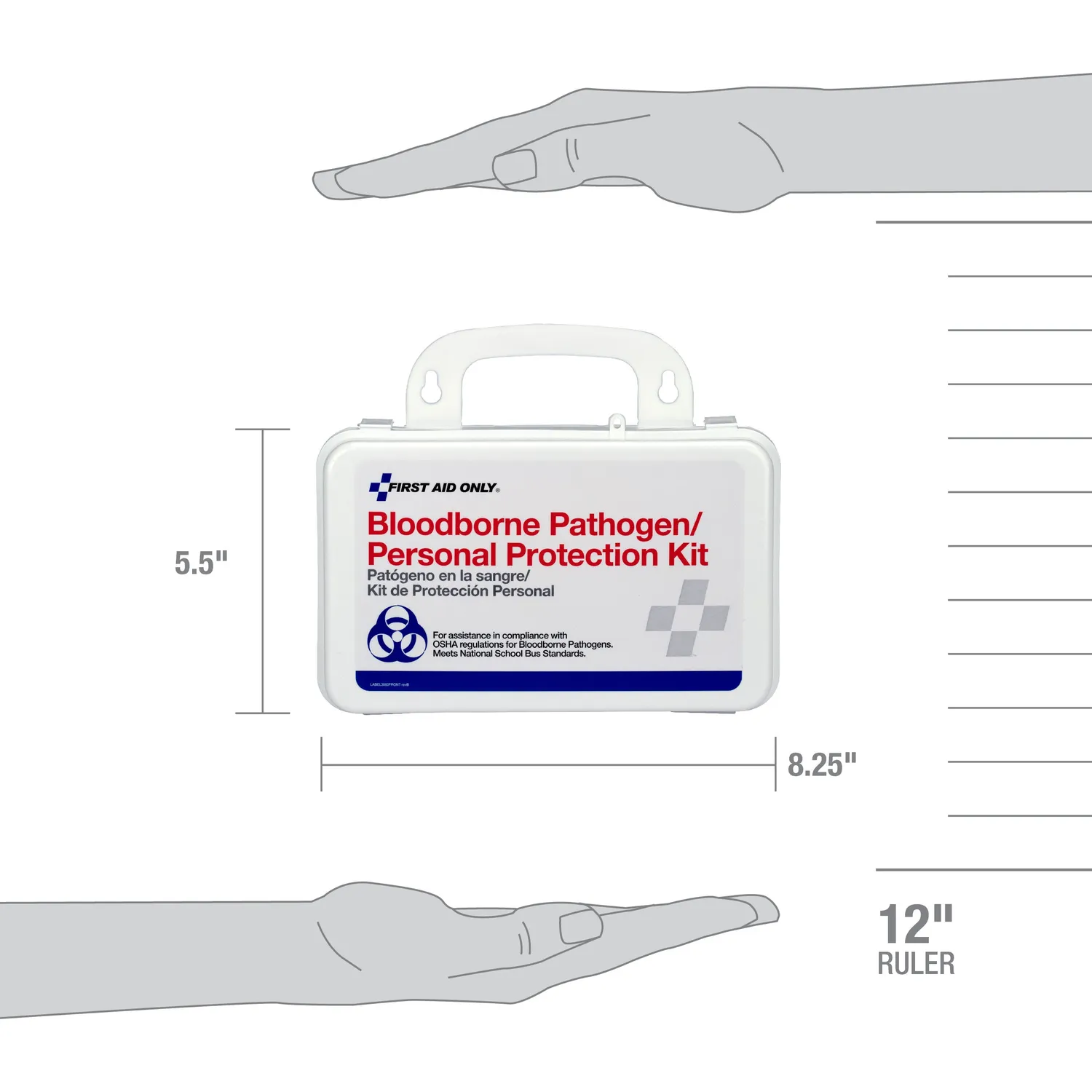 First Aid Only BBP smittevernsett søl plastkoffert