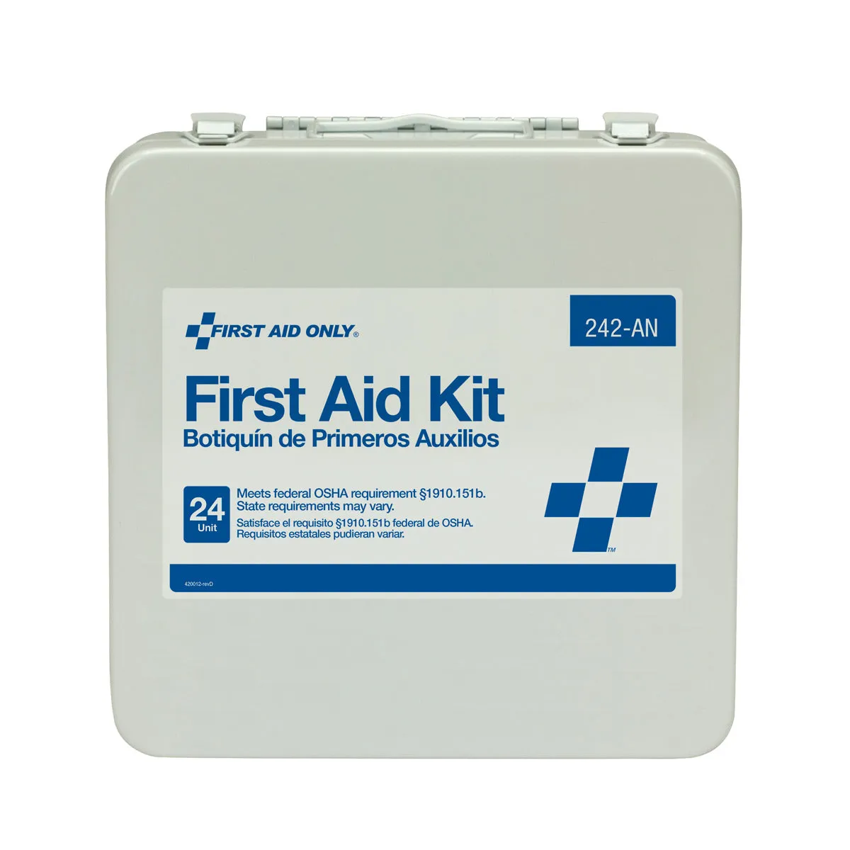 First Aid Only 24 Unit førstehjelpsskrin 165 deler metall