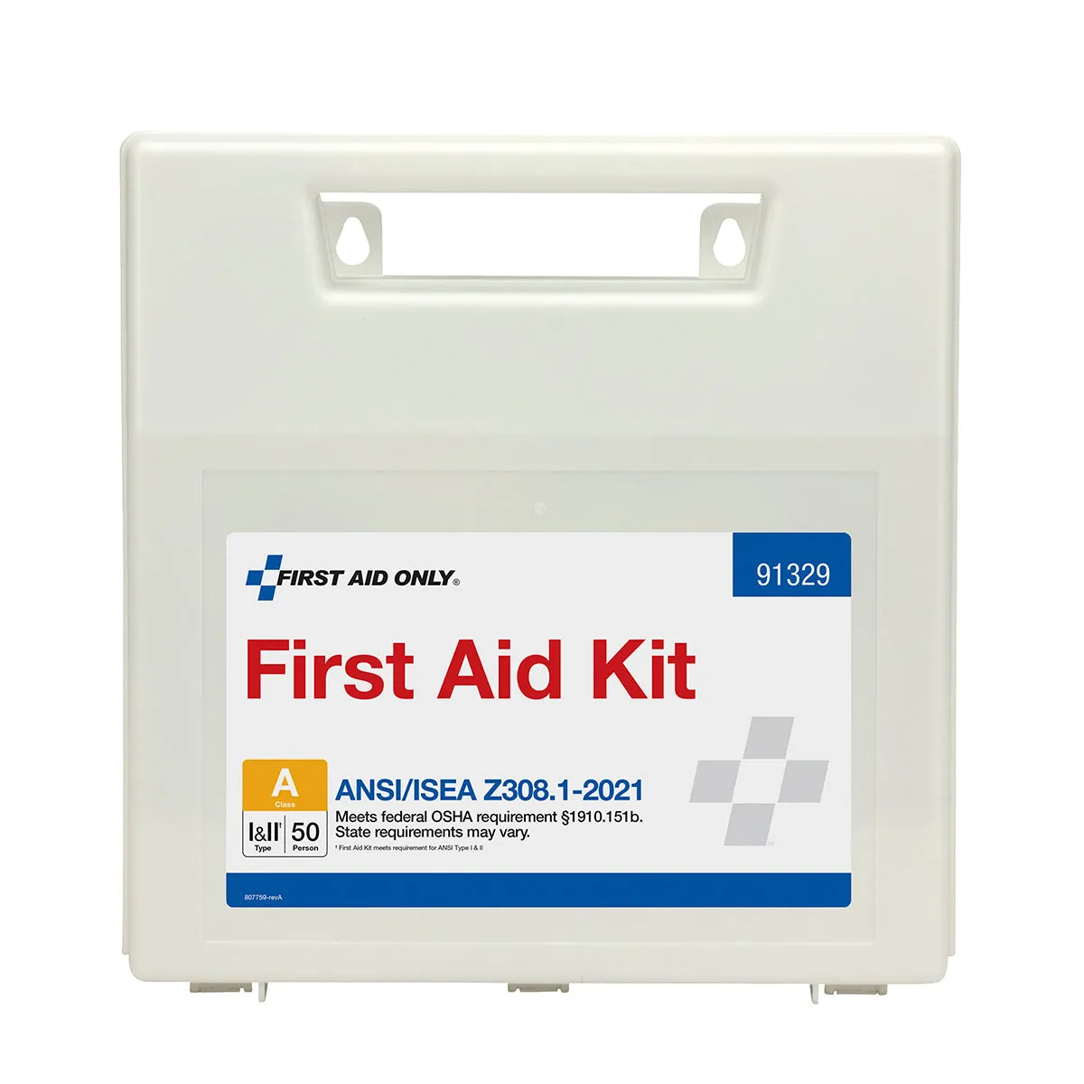 First Aid Only ANSI A førstehjelpsskrin 50 personer 184 deler