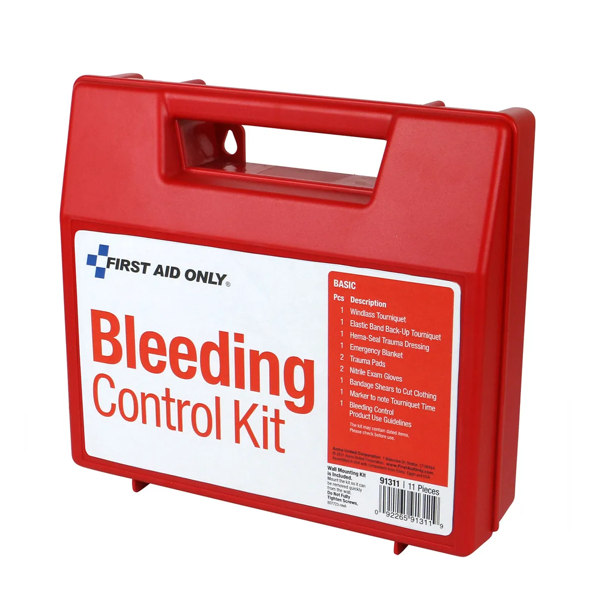 First Aid Only Bleeding Control veggstasjon blødning basic