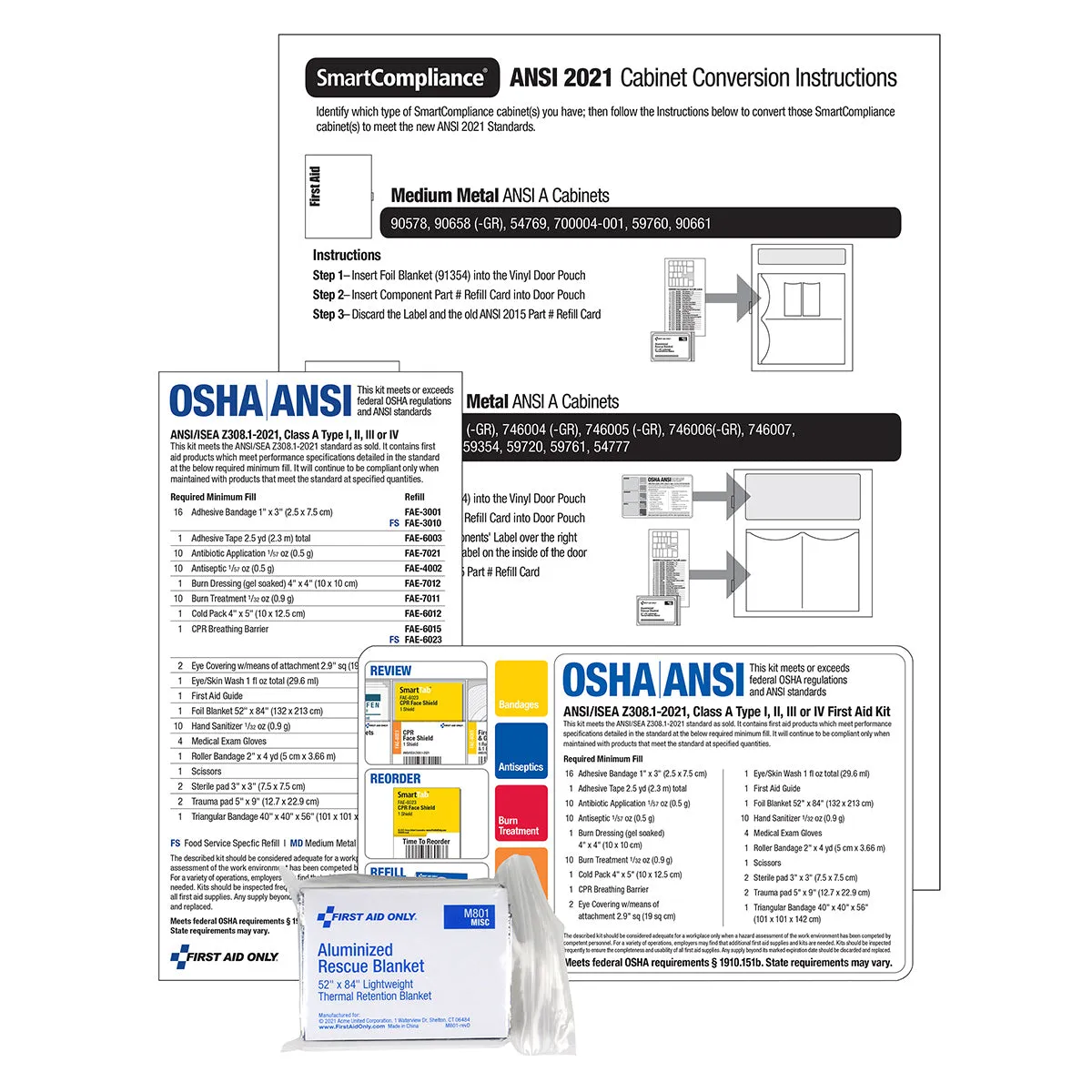 First Aid Only SmartCompliance ANSI A Konverteringssett 2021