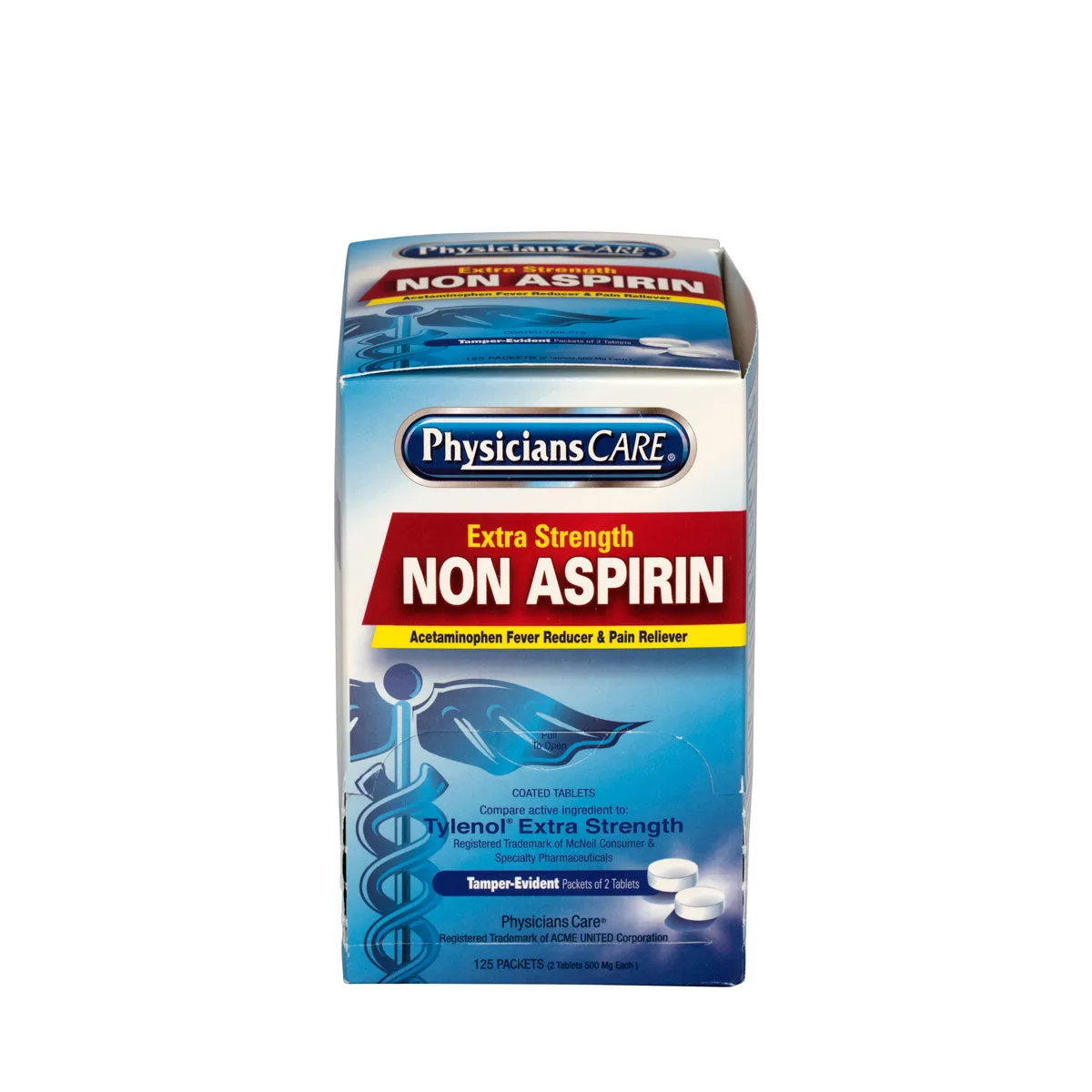 PhysiciansCare Non-Aspirin smertelindring 125x2 porsjoner