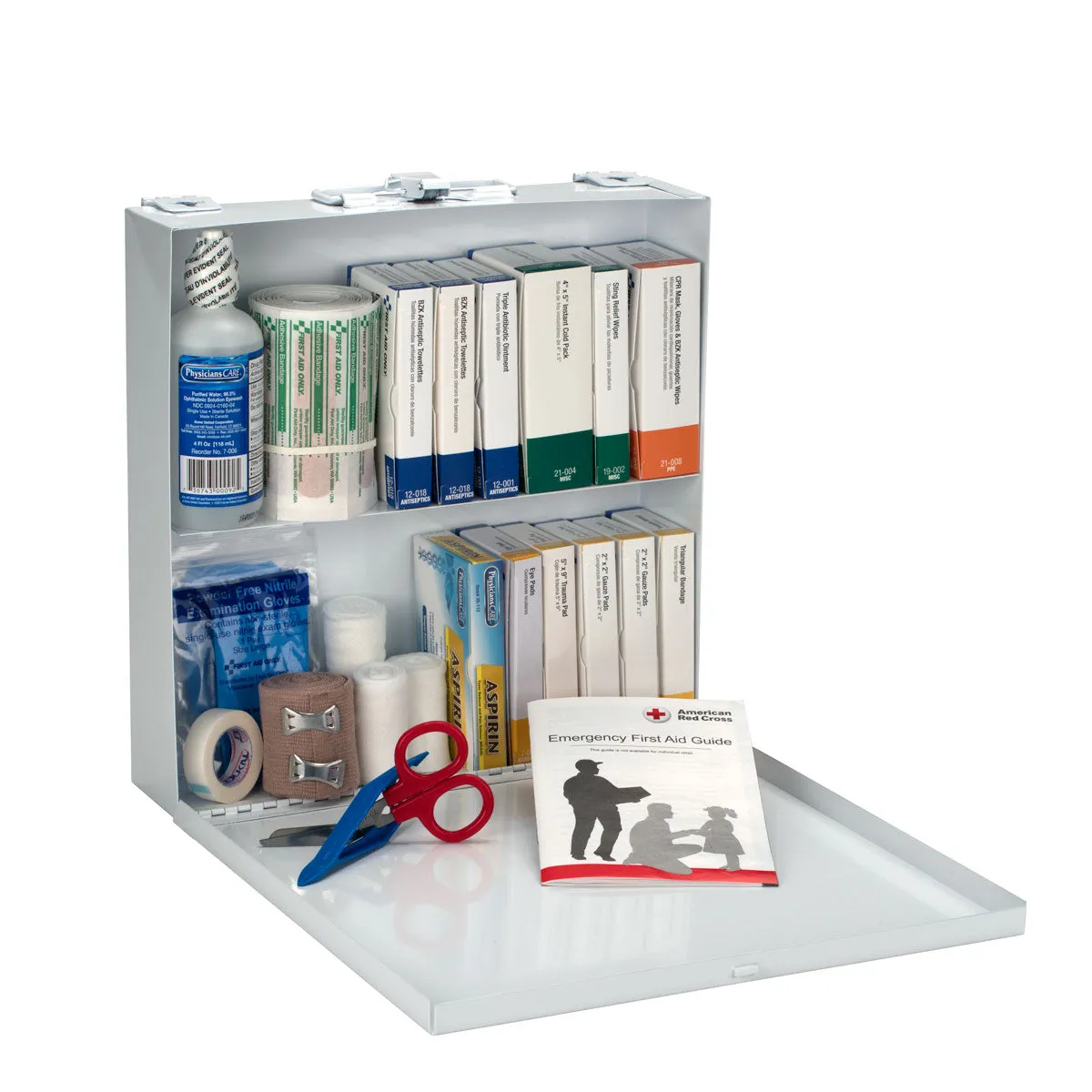 First Aid Only førstehjelpsskrin 50 personer metall 191 deler