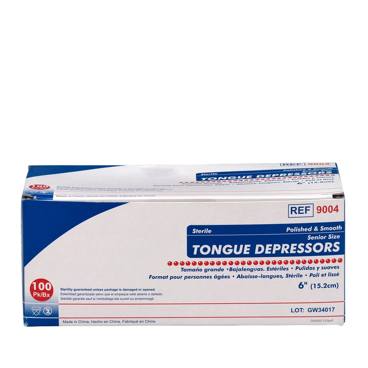 First Aid Only tungespatel steril 15 cm 100 stk glatt