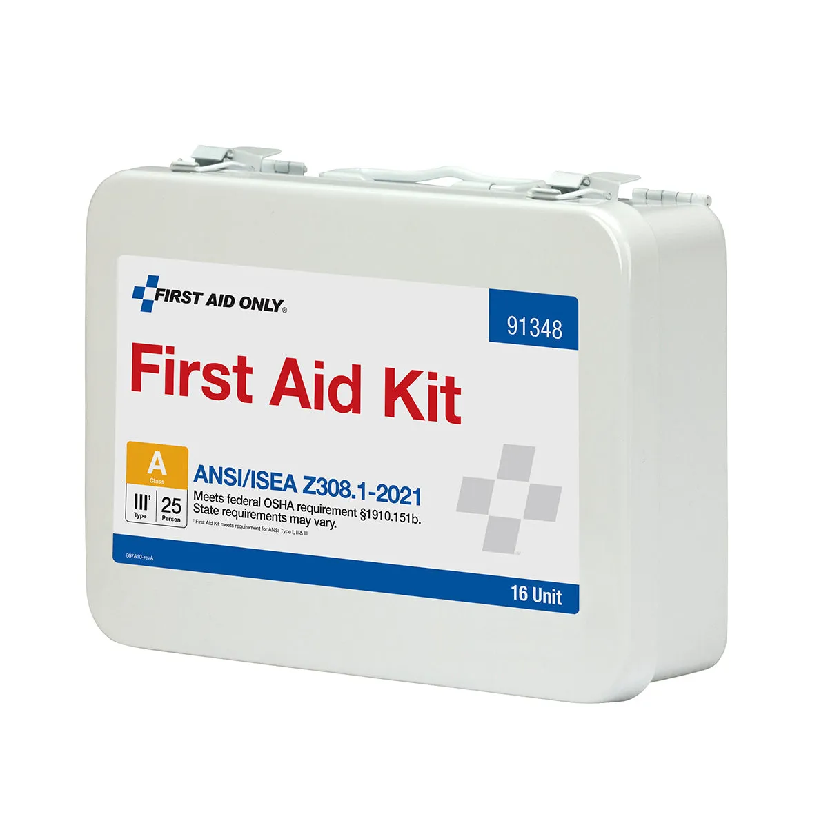 First Aid Only 25 Person ANSI A førstehjelpsskrin metall 83 deler