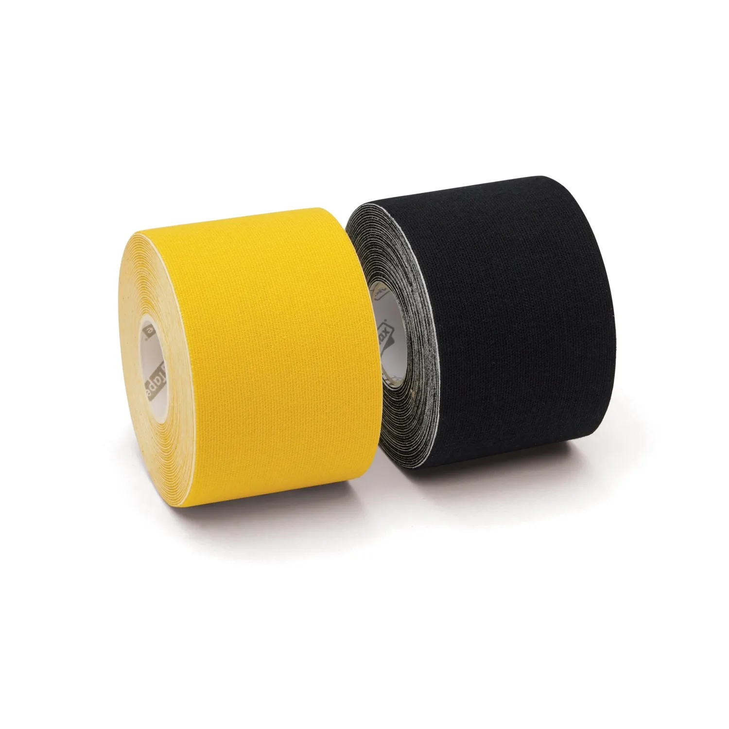 K-tape Team Yellow & Black kinesiologitape 2x5 m svart lateksfri