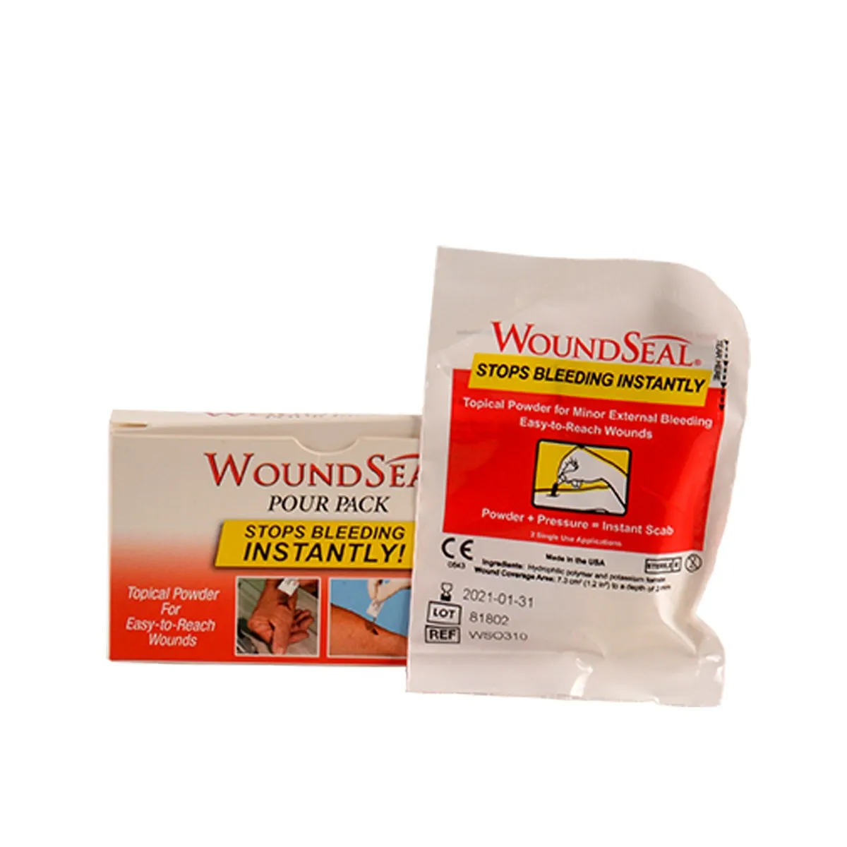 First Aid Only Wound Seal blodstopper pulver 2 pakker