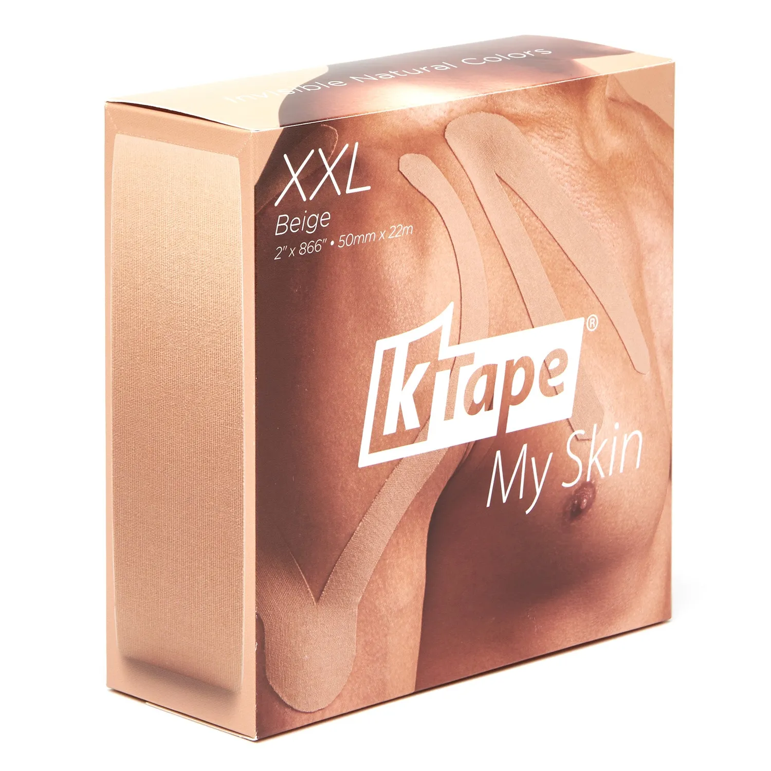 K-tape My Skin Beige kinesiologitape 22 m beige storuller