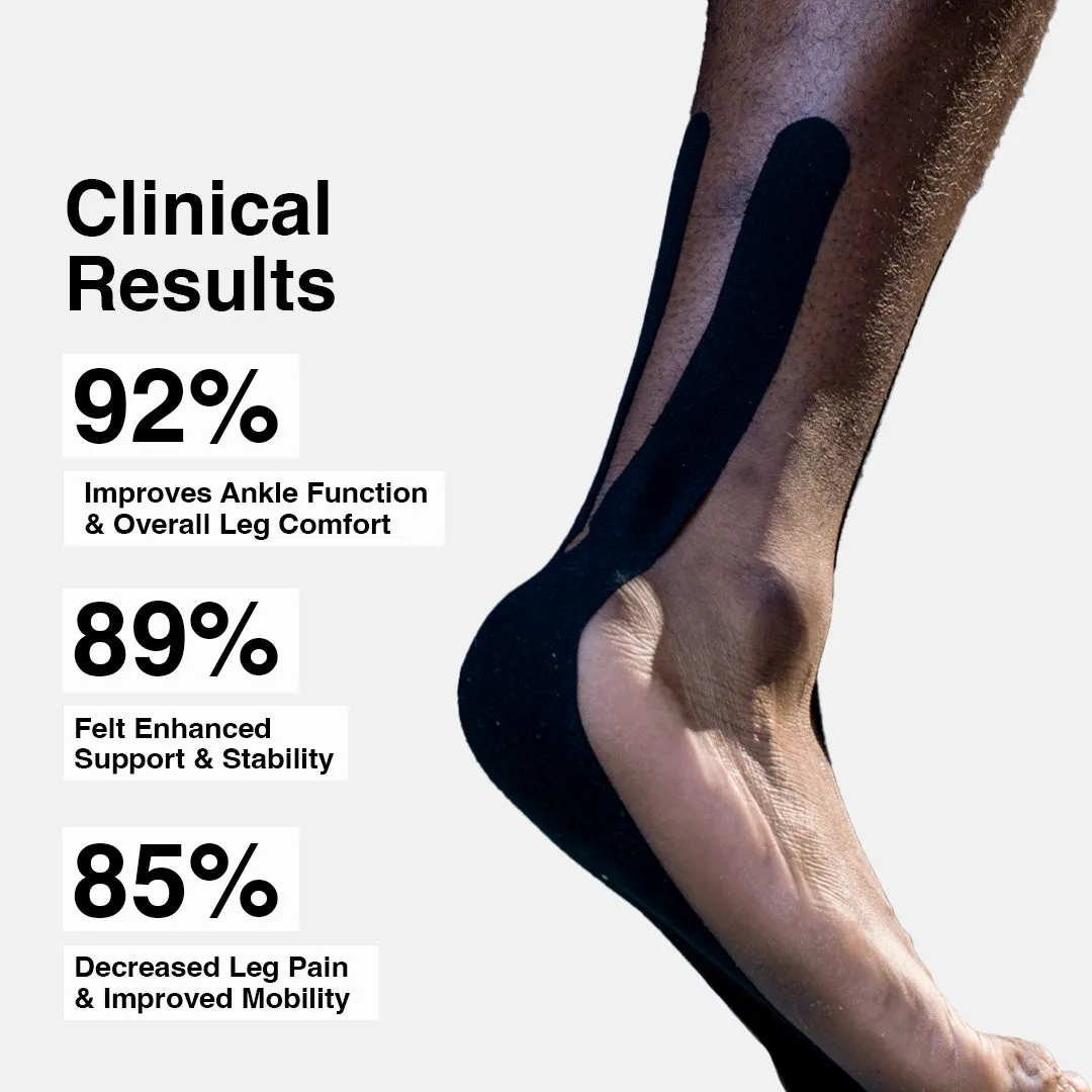 SpiderTech Pro Ankle kinesiologitape blå 2-pakning