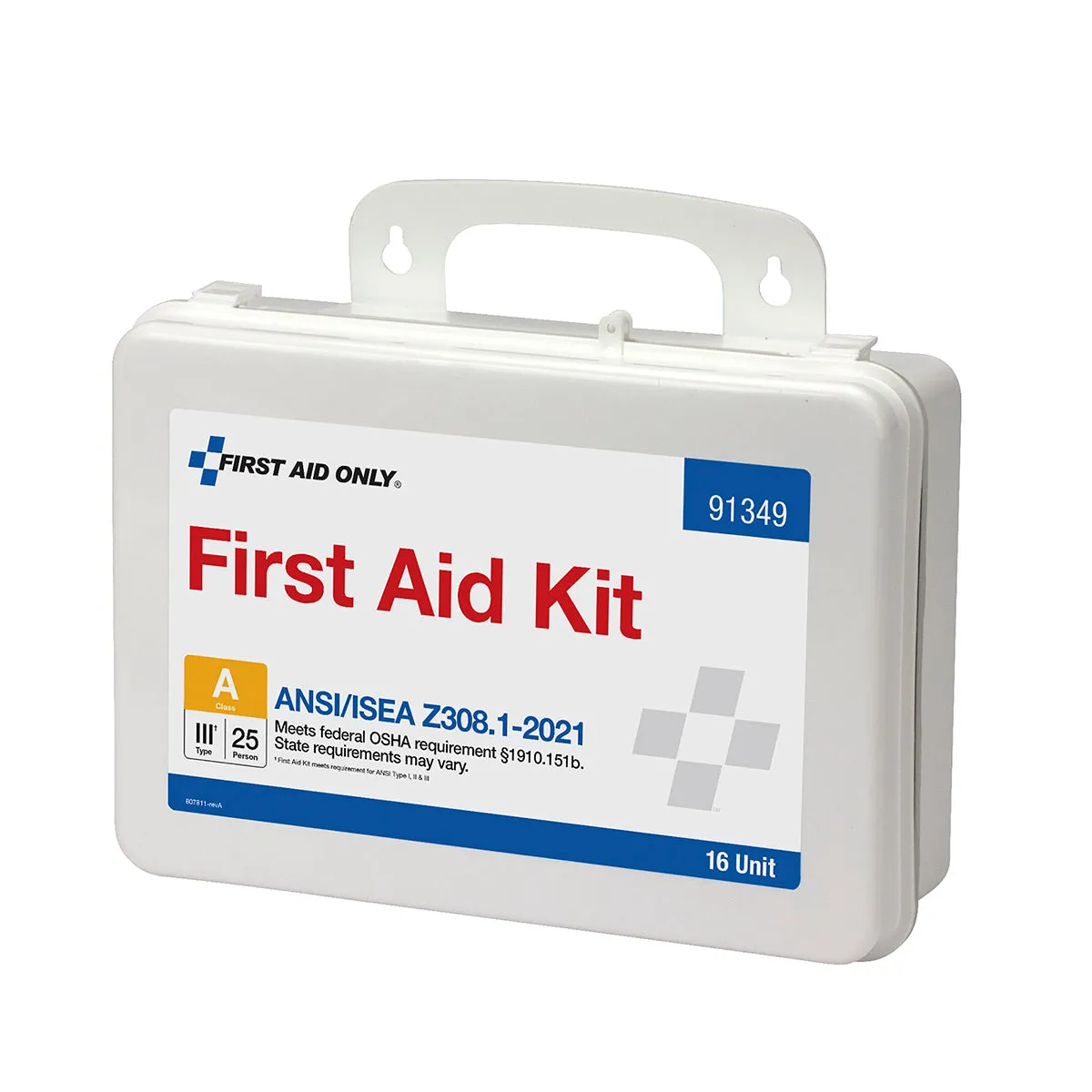 First Aid Only førstehjelpsskrin 25 personer 83 deler plast ANSI A