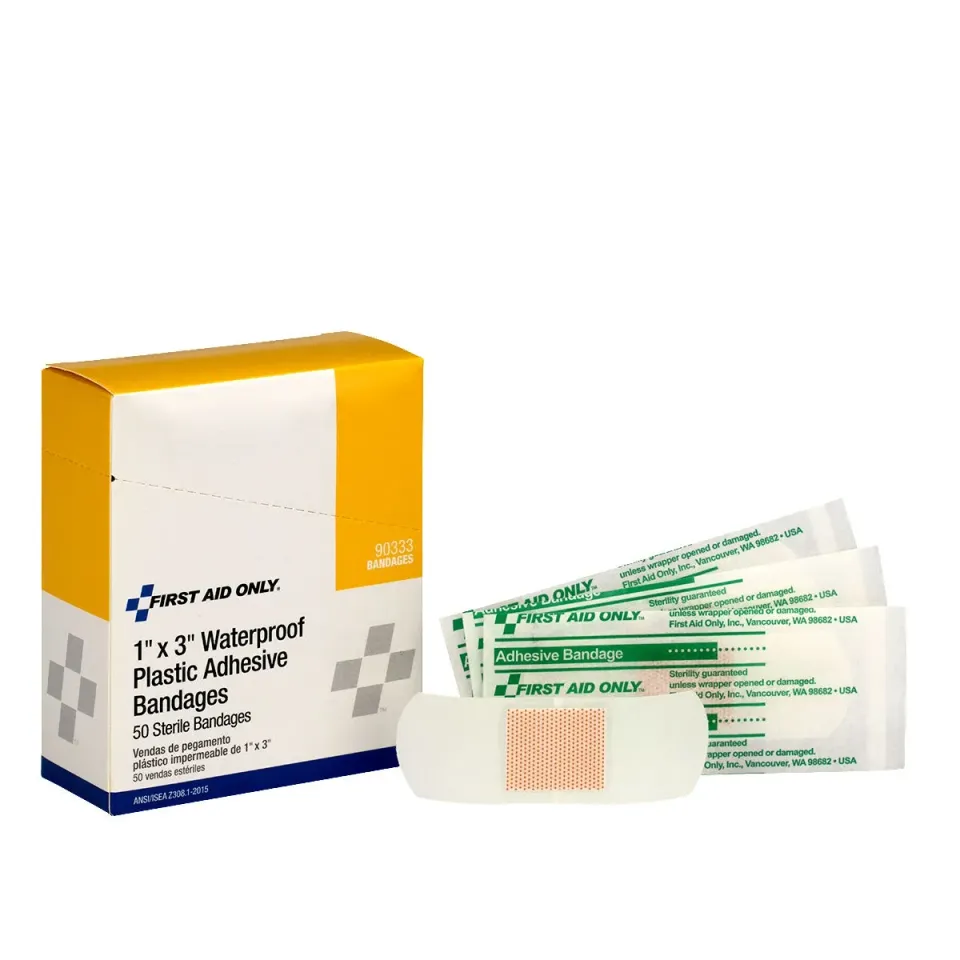 First Aid Only Waterproof Bandages plaster 7,6x2,5 cm 50 stk