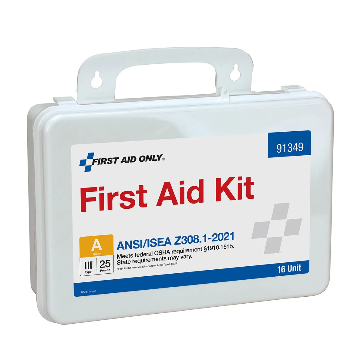 First Aid Only førstehjelpsskrin 25 personer 83 deler plast ANSI A