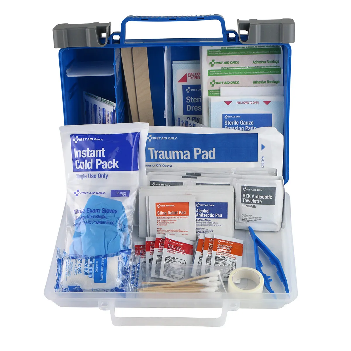 First Aid Only 25 personer førstehjelpsskrin plast 130 deler