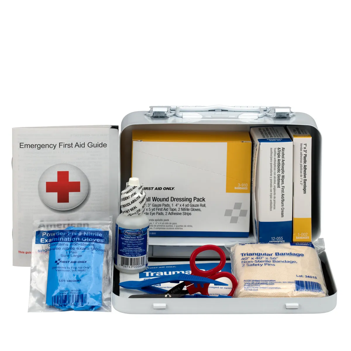 First Aid Only førstehjelpsskrin bil 10 personer 76 deler
