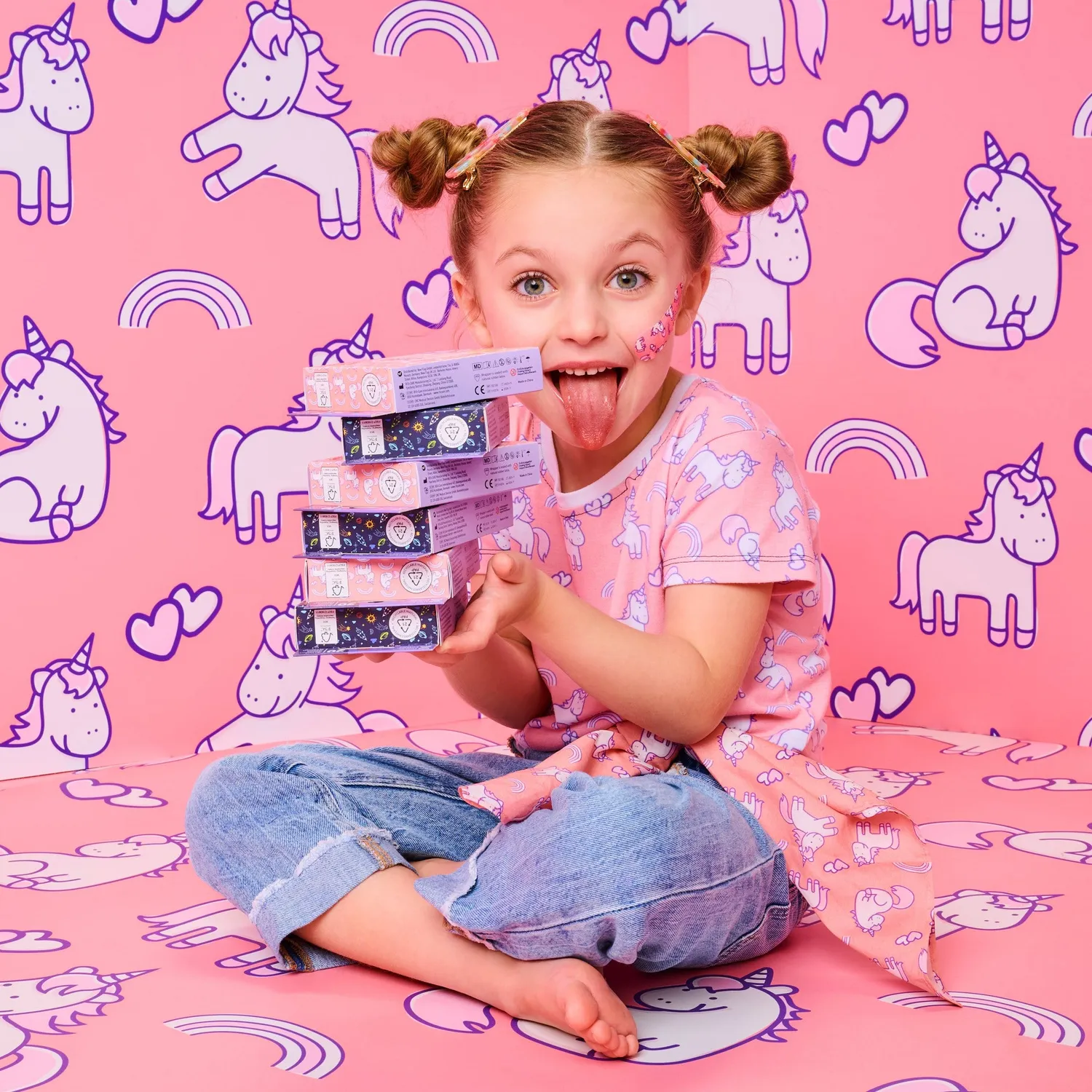 Wild Stripes Kids Sensitive plaster fantasy 20-pk enhjørning