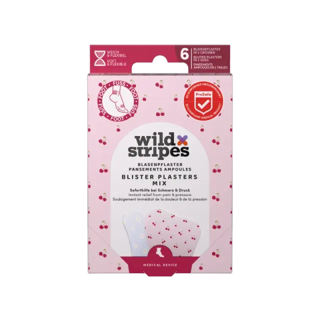 Wild Stripes Pastel Bloom gnagsårplaster 6 stk vanntett