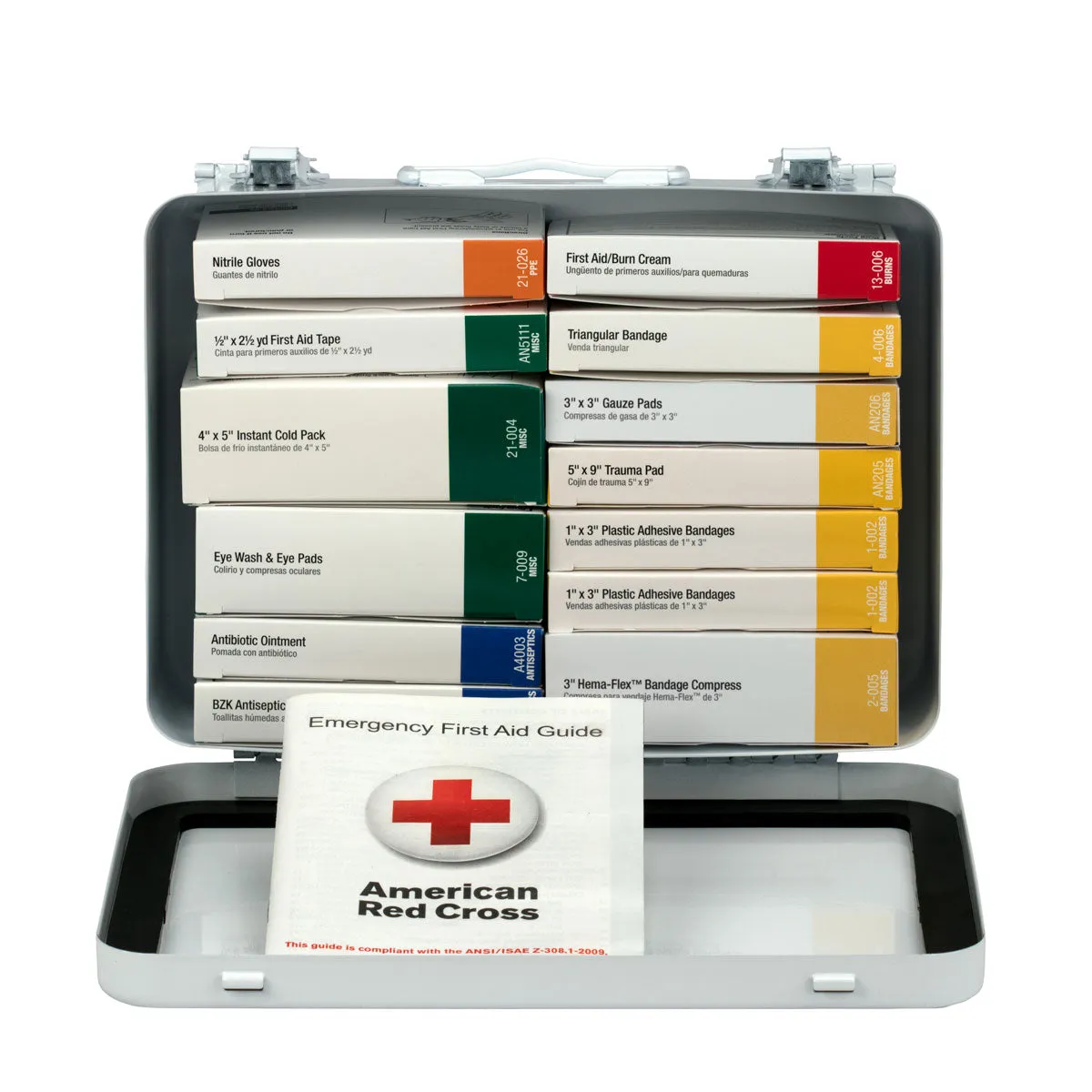 First Aid Only 16 førstehjelpsskrin metall 103 deler 25 pers