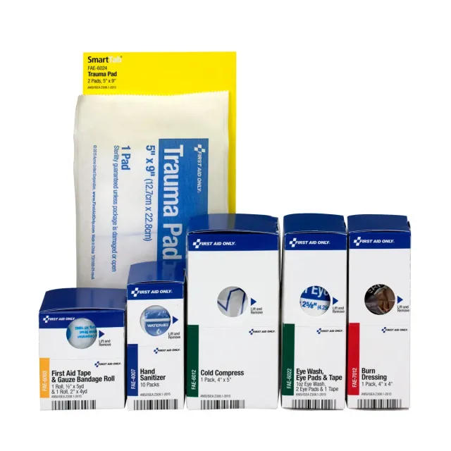 First Aid Only ANSI 2015 refillpakke stor bedrift plastskap