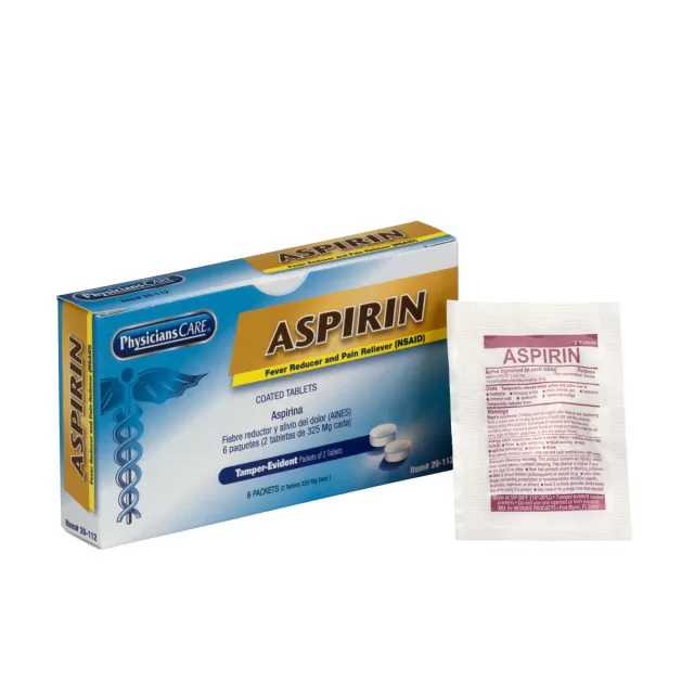 First Aid Only PhysiciansCare Aspirin tabletter 6x2 stk smertestillende
