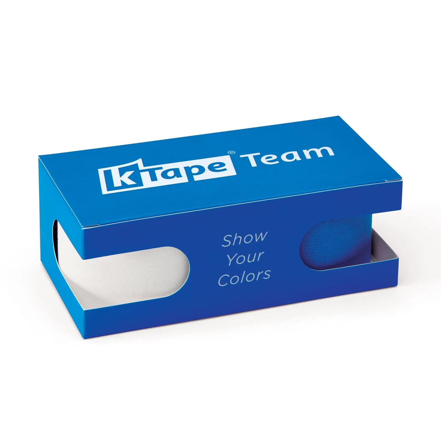 K-tape Team White & Sport Blue kinesiologitape 2x5 m blå lateksfri