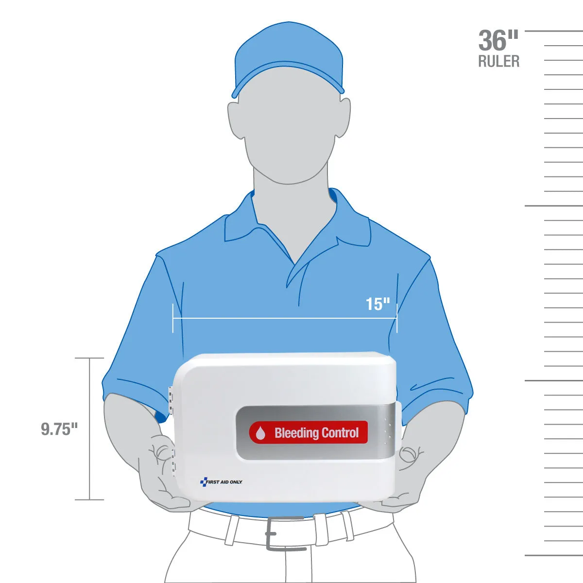 First Aid Only SmartCompliance Complete blødningskontrollskap 4-pk