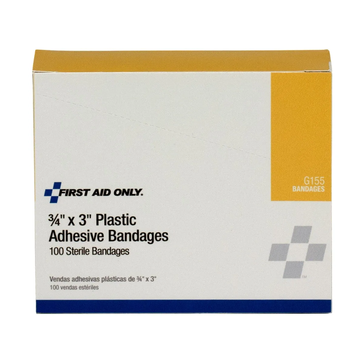 First Aid Only plastplaster 1,9x7,6 cm 100 stk