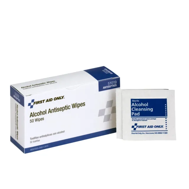First Aid Only alkoholpads 50 stk 70% sårrens